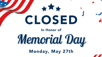 closed for memorial day