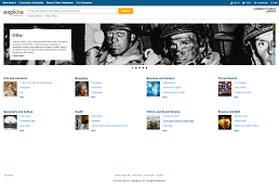 Screenshot of Explora Public Libraries homepage
