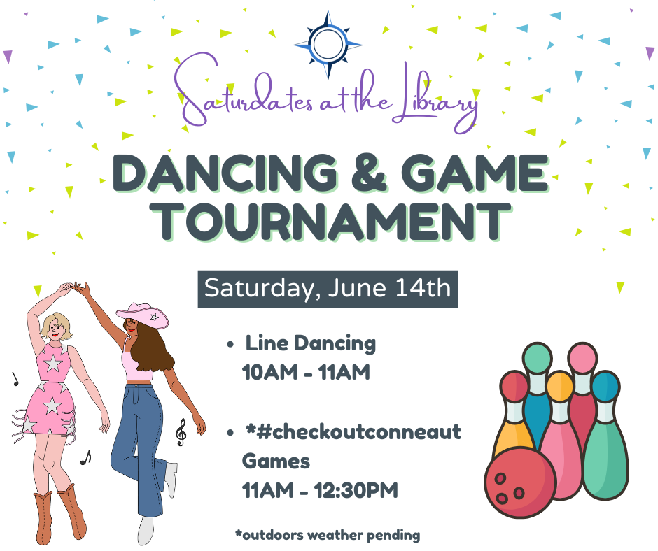 Saturdates dancing and game tournament June 14th
