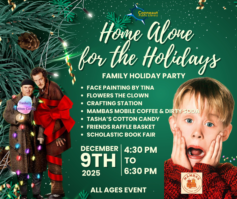 Home Alone Party flyer