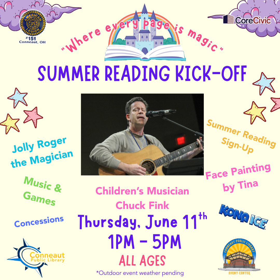 summer reading kickoff flyer