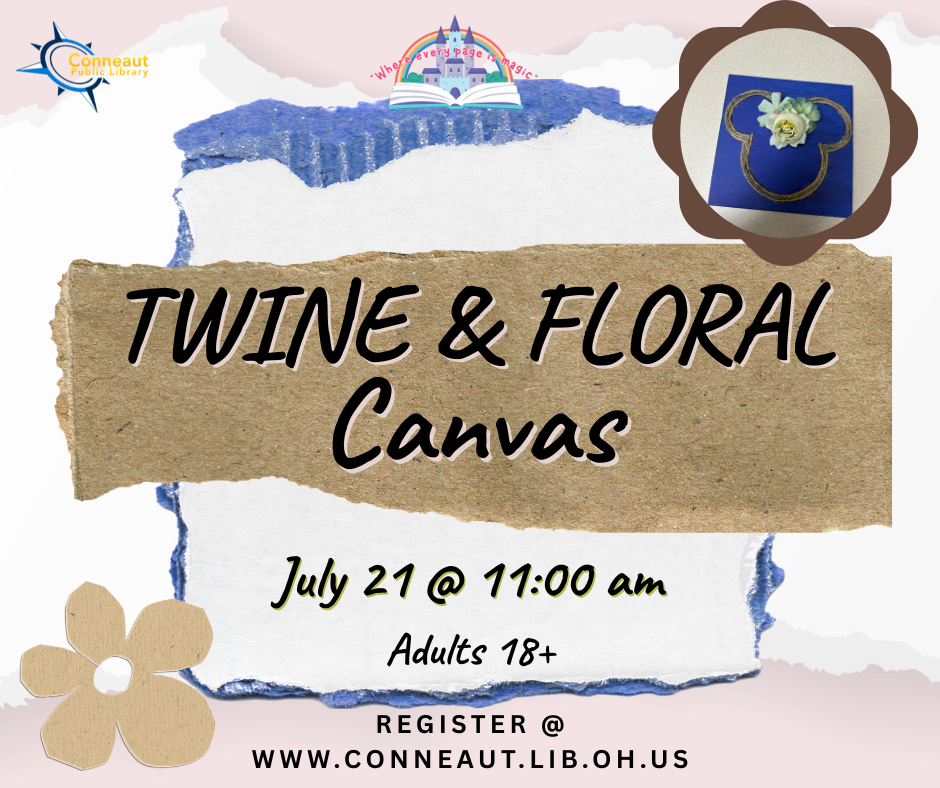 twine and floral craft