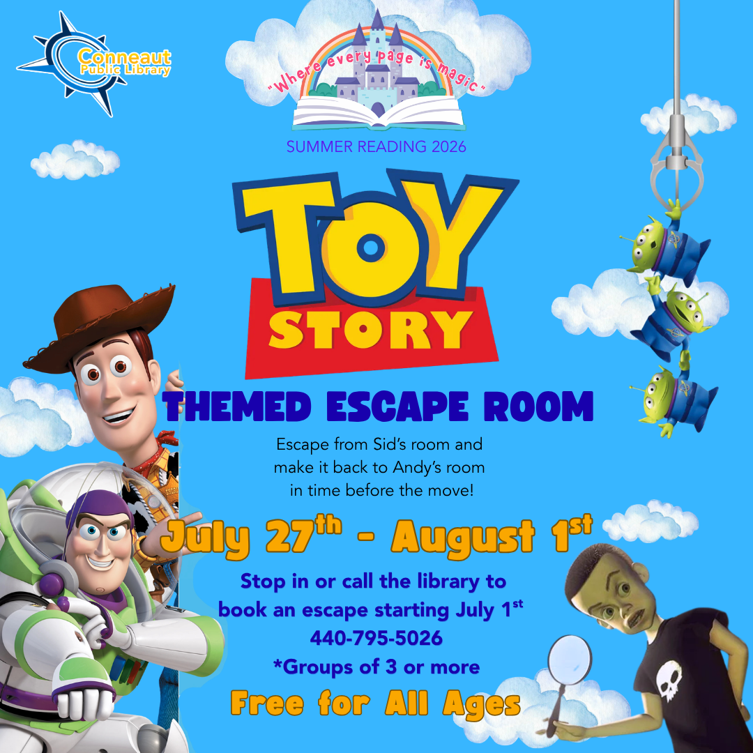 toy story escape room flyer