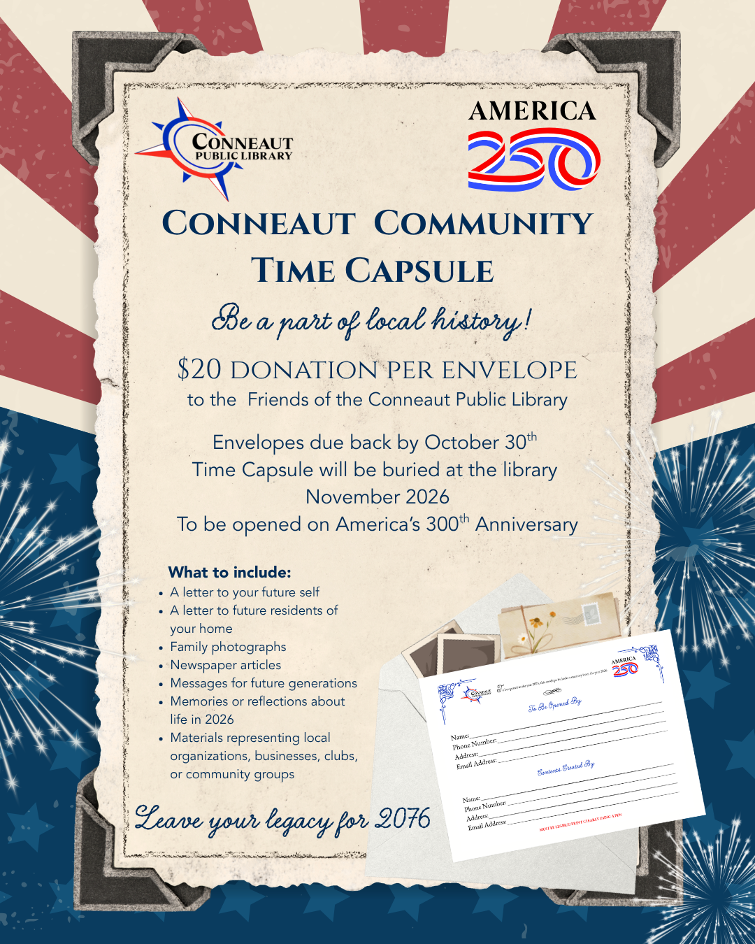 time capsule 2026 flyer