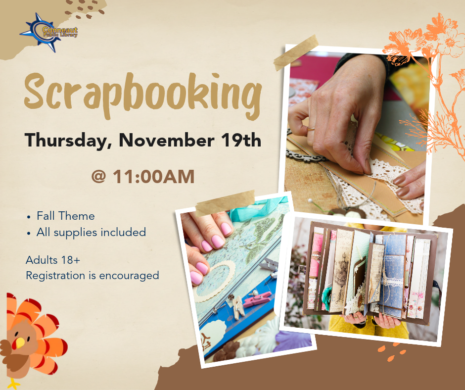 november scrapbooking flyer