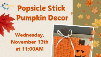 popsicle stick pumpkin decor flyer