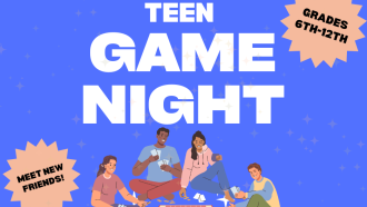 teen game night flyer