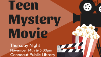 teen mystery movie flyer