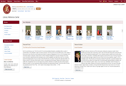 Screenshot of Literary Reference Center homepage