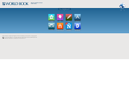 screenshot of worldbook homepage