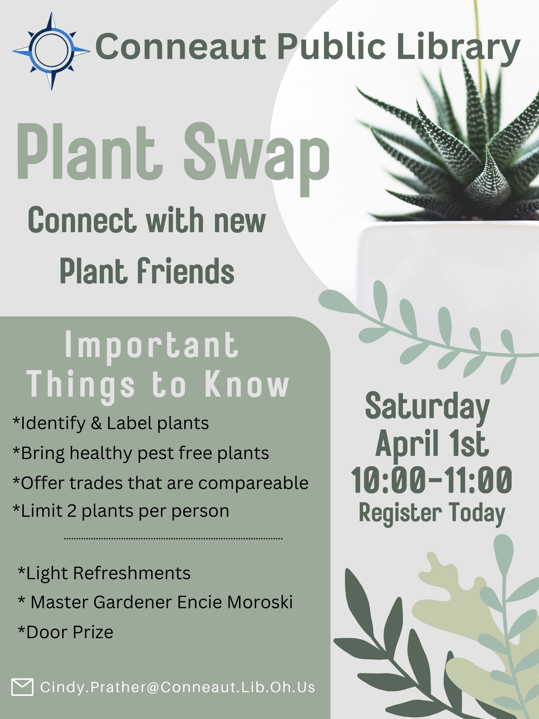 plant swap flyer