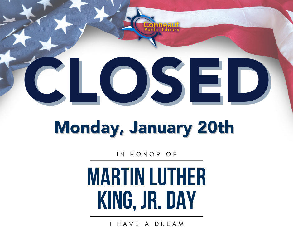 Closed for Martin Luther King Jr day on monday, january 20th