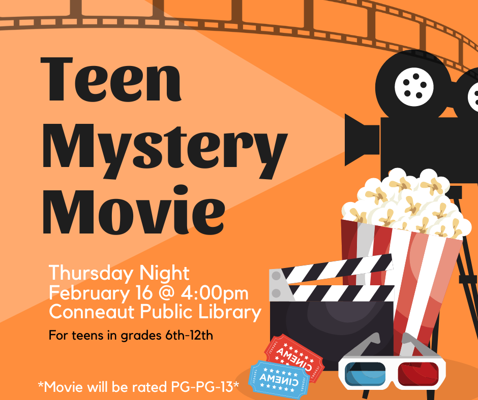 teen mystery movie flyer