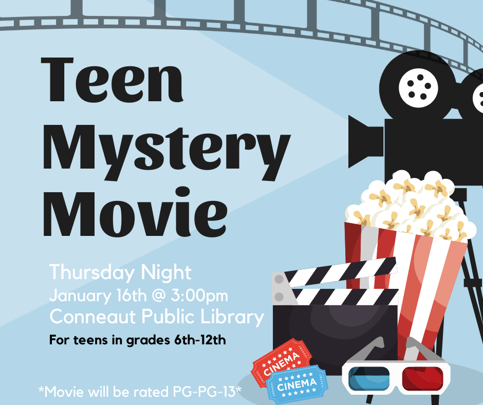 teen mystery movie thursday january 16th @ 3 pm