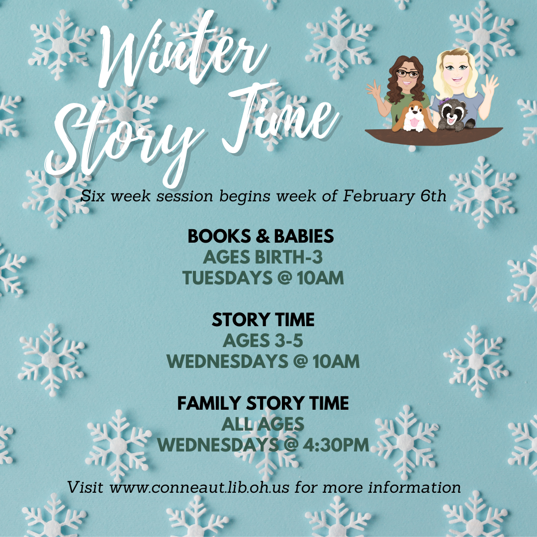 winter story times flyer